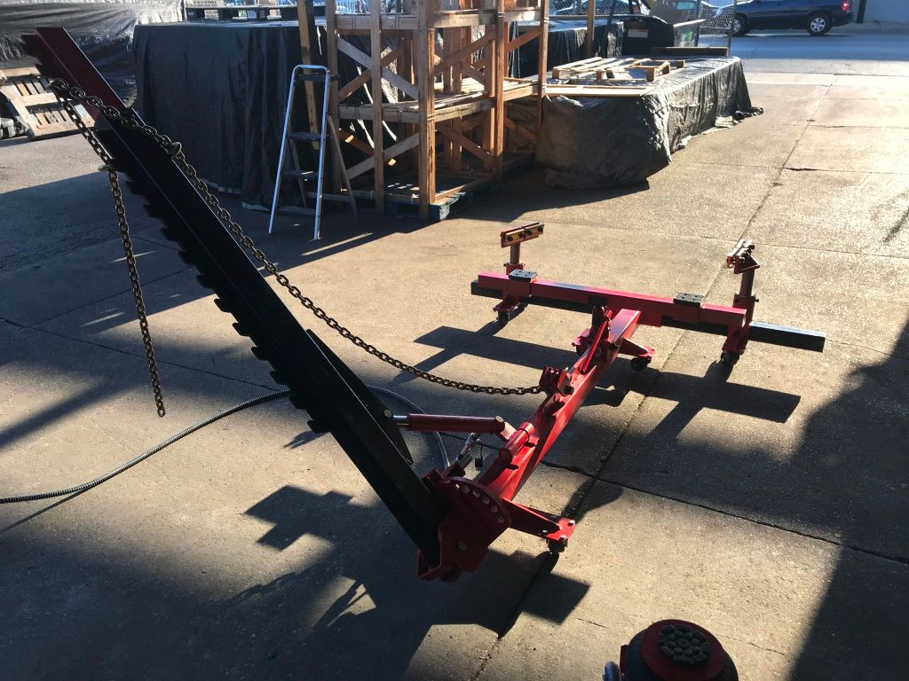 Portable Auto Body Puller Frame Straightener free clamps + free 3 Ton